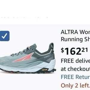 Altra Womens Olympus 5 Dusty Teal ALOA7R74305 Running Athletic Shoes Size 7.5